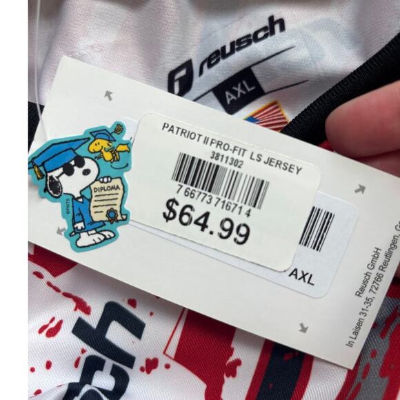 Reusch Men's Red Patriot II PROfit Long Sleeve GK Jersey Size XL - Picture 6 of 6